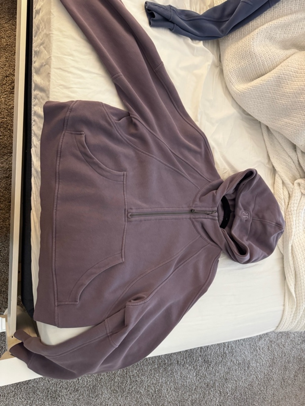 lululemon athletica Plum Half-Zip Hoodie M/L